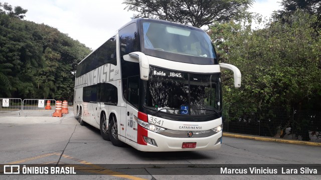 Auto Viação Catarinense 3541 na cidade de São Paulo, São Paulo, Brasil, por Marcus Vinicius Lara Silva. ID da foto: 6816229.