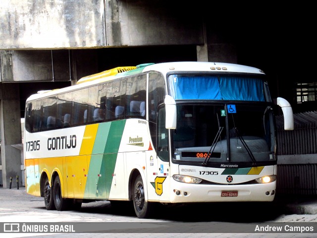 Empresa Gontijo de Transportes 17305 na cidade de Belo Horizonte, Minas Gerais, Brasil, por Andrew Campos. ID da foto: 6817493.