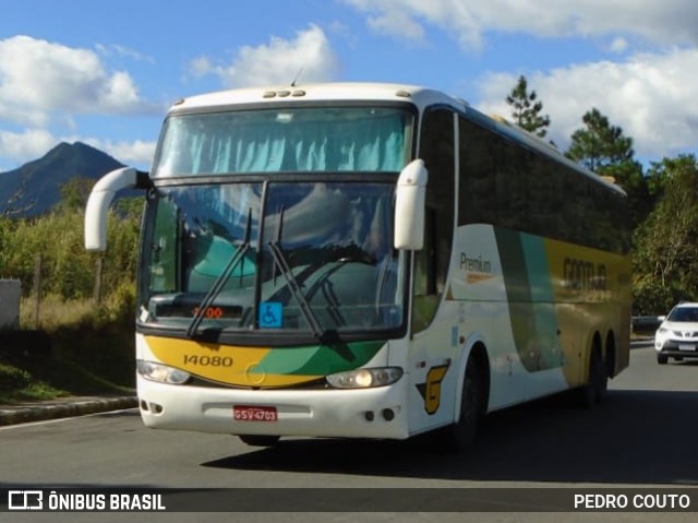 Empresa Gontijo de Transportes 14080 na cidade de Teresópolis, Rio de Janeiro, Brasil, por PEDRO COUTO. Número da foto: #6816021.