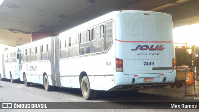 SOUL - Sociedade de Ônibus União Ltda. 7449 na cidade de Porto Alegre, Rio Grande do Sul, Brasil, por Max Ramos. ID da foto: 6816434.