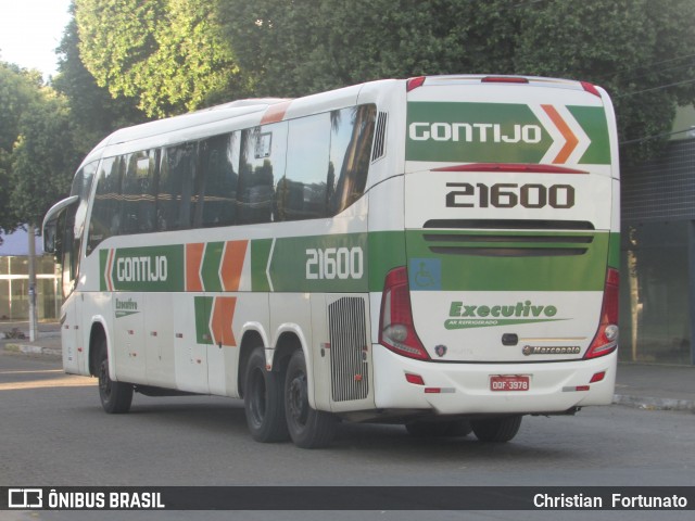 Empresa Gontijo de Transportes 21600 na cidade de Governador Valadares, Minas Gerais, Brasil, por Christian  Fortunato. Número da foto: #6817201.