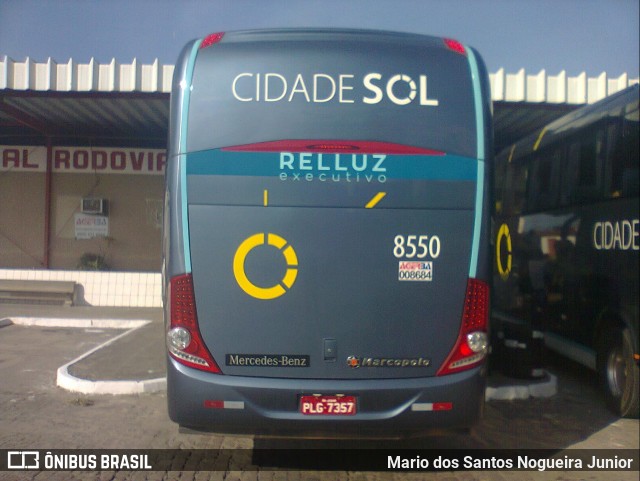 Viação Cidade Sol 8550 na cidade de Ipirá, Bahia, Brasil, por Mario dos Santos Nogueira Junior. Número da foto: #6815575.
