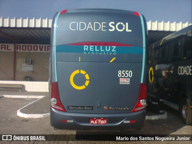 Viação Cidade Sol 8550 na cidade de Ipirá, Bahia, Brasil, por Mario dos Santos Nogueira Junior. ID da foto: 6815575.