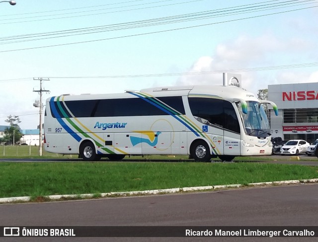 Transporte Argenta - Argentur 957 na cidade de Santa Cruz do Sul, Rio Grande do Sul, Brasil, por Ricardo Manoel Limberger Carvalho. Número da foto: #6815827.