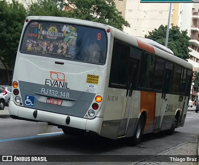 Evanil Transportes e Turismo RJ 132.148 na cidade de Rio de Janeiro, Rio de Janeiro, Brasil, por Thiago Braz. Número da foto: #6815926.