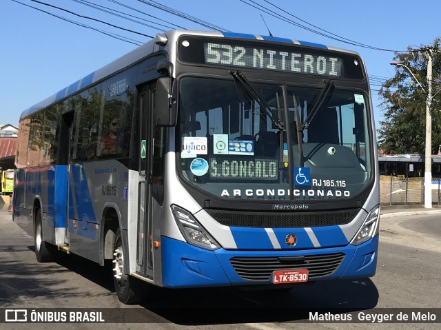 Viação Mauá RJ 185.115 na cidade de Niterói, Rio de Janeiro, Brasil, por Matheus  Geyger de Melo. Número da foto: #6815711.