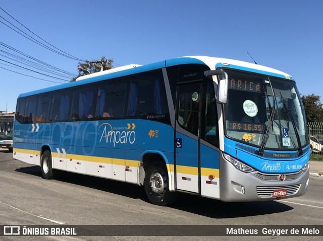 Viação Nossa Senhora do Amparo RJ 186.026 na cidade de Niterói, Rio de Janeiro, Brasil, por Matheus  Geyger de Melo. Número da foto: #6815595.