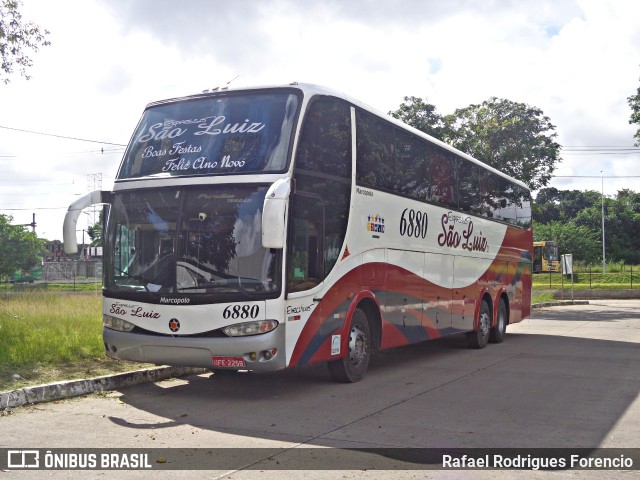 Expresso São Luiz 6880 na cidade de Recife, Pernambuco, Brasil, por Rafael Rodrigues Forencio. ID da foto: 6815691.