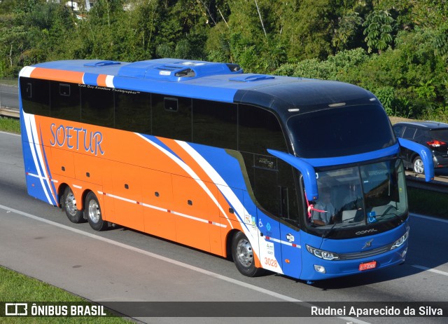 Soetur Turismo 3028 na cidade de Arujá, São Paulo, Brasil, por Rudnei Aparecido da Silva. ID da foto: 6818291.