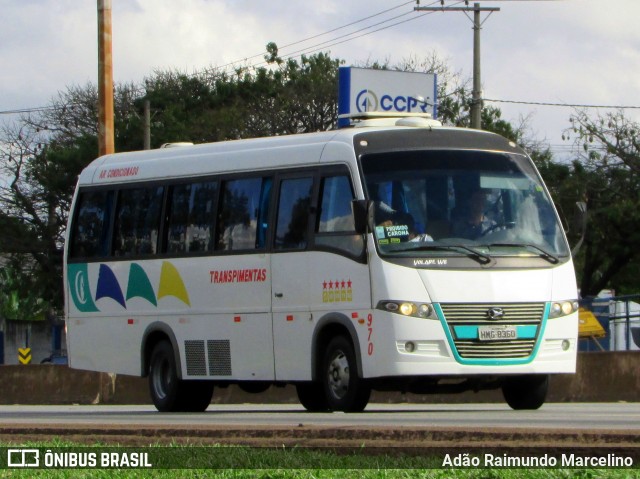 Transpimentas Turismo 970 na cidade de Belo Horizonte, Minas Gerais, Brasil, por Adão Raimundo Marcelino. ID da foto: 6819723.