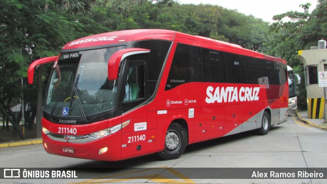 Viação Santa Cruz 211140 na cidade de São Paulo, São Paulo, Brasil, por Alex Ramos Ribeiro. Número da foto: #6778056.