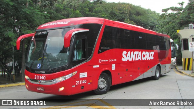 Viação Santa Cruz 211140 na cidade de São Paulo, São Paulo, Brasil, por Alex Ramos Ribeiro. ID da foto: 6778056.