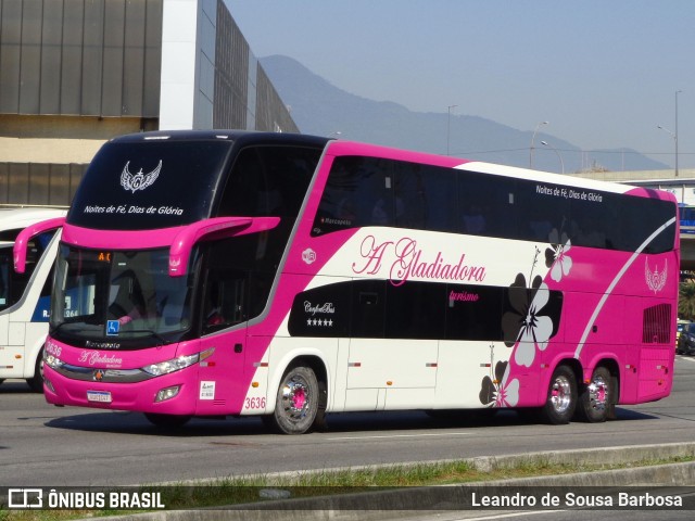 A Gladiadora Turismo 3636 na cidade de Rio de Janeiro, Rio de Janeiro, Brasil, por Leandro de Sousa Barbosa. ID da foto: 6822173.