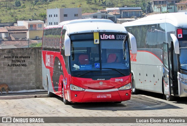 Lider Bus 2019 na cidade de Alfenas, Minas Gerais, Brasil, por Lucas Elson de Oliveira. Número da foto: #6822011.