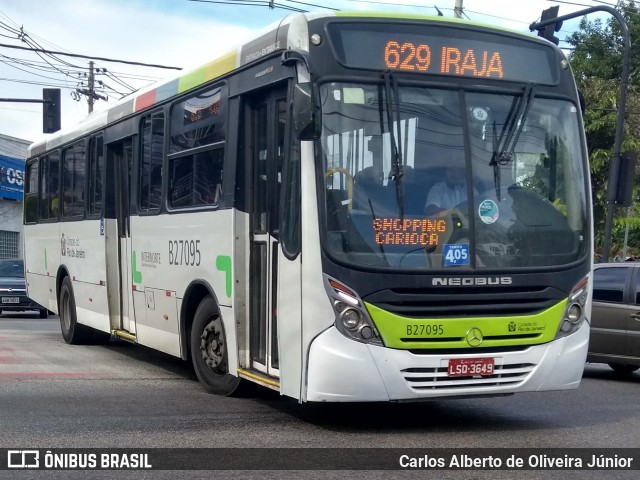 Caprichosa Auto Ônibus B27095 na cidade de Rio de Janeiro, Rio de Janeiro, Brasil, por Carlos Alberto de Oliveira Júnior. ID da foto: 6821637.