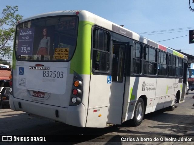 Viação Pavunense B32503 na cidade de Rio de Janeiro, Rio de Janeiro, Brasil, por Carlos Alberto de Oliveira Júnior. Número da foto: #6821652.