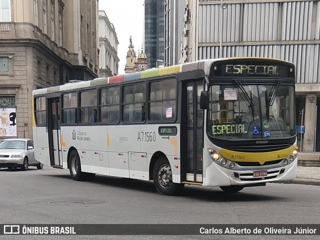 Viação Nossa Senhora das Graças A71560 na cidade de Rio de Janeiro, Rio de Janeiro, Brasil, por Carlos Alberto de Oliveira Júnior. Número da foto: #6821606.