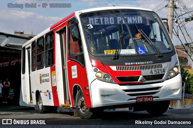 Allibus Transportes 4 5214 na cidade de São Paulo, São Paulo, Brasil, por Rikelmy Godoi Damaceno. Número da foto: #6820201.