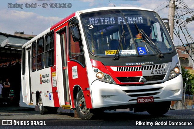 Allibus Transportes 4 5214 na cidade de São Paulo, São Paulo, Brasil, por Rikelmy Godoi Damaceno. ID da foto: 6820201.