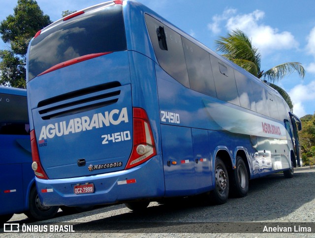 Viação Águia Branca 24510 na cidade de Camaçari, Bahia, Brasil, por Aneivan Lima. ID da foto: 6820583.