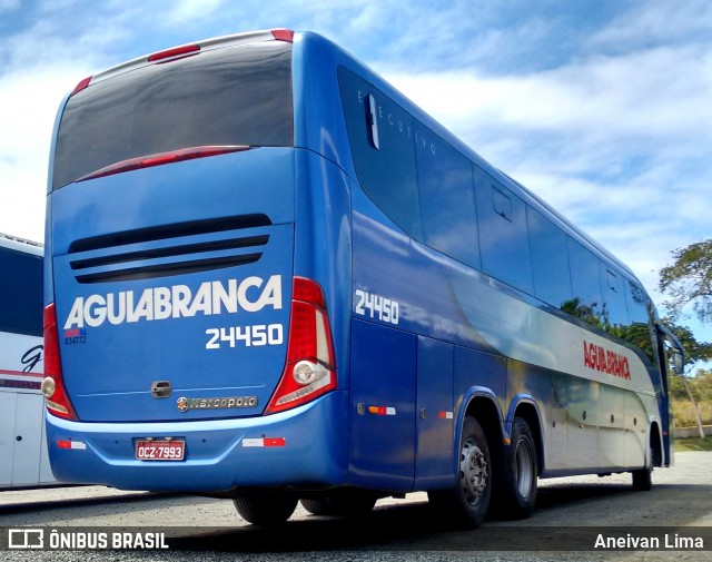 Viação Águia Branca 24450 na cidade de Camaçari, Bahia, Brasil, por Aneivan Lima. Número da foto: #6820577.