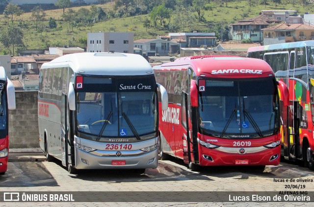 Viação Santa Cruz 236140 na cidade de Alfenas, Minas Gerais, Brasil, por Lucas Elson de Oliveira. Número da foto: #6821981.