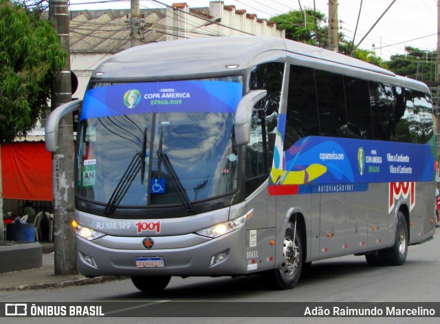 Auto Viação 1001 RJ 108.149 na cidade de Contagem, Minas Gerais, Brasil, por Adão Raimundo Marcelino. ID da foto: 6821647.