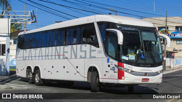 Auto Viação Catarinense 3395 na cidade de Balneário Camboriú, Santa Catarina, Brasil, por Daniel Cezari. ID da foto: 6823342.