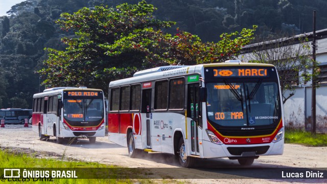 Auto Viação Alpha A48083 na cidade de Duque de Caxias, Rio de Janeiro, Brasil, por Lucas Diniz. ID da foto: 6823070.