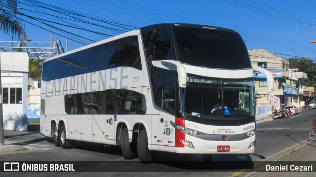 Auto Viação Catarinense 3731 na cidade de Balneário Camboriú, Santa Catarina, Brasil, por Daniel Cezari. ID da foto: 6823295.