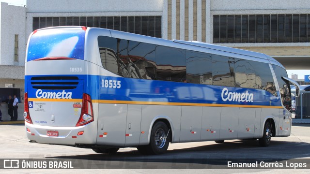 Viação Cometa 18535 na cidade de São Paulo, São Paulo, Brasil, por Emanuel Corrêa Lopes. Número da foto: #6824199.