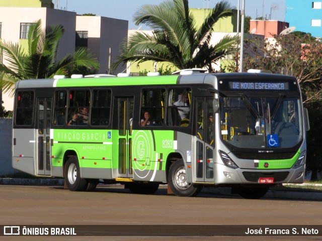 Viação Garcia 8283 na cidade de Maringá, Paraná, Brasil, por José Franca S. Neto. Número da foto: #6823987.
