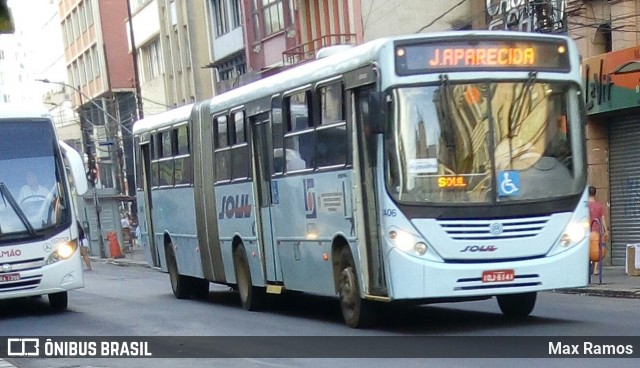 SOUL - Sociedade de Ônibus União Ltda. 7406 na cidade de Porto Alegre, Rio Grande do Sul, Brasil, por Max Ramos. ID da foto: 6822584.