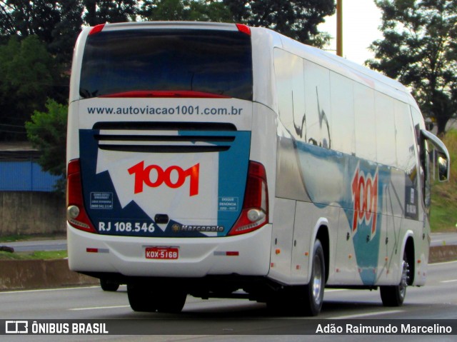 Auto Viação 1001 RJ 108.546 na cidade de Belo Horizonte, Minas Gerais, Brasil, por Adão Raimundo Marcelino. ID da foto: 6823679.