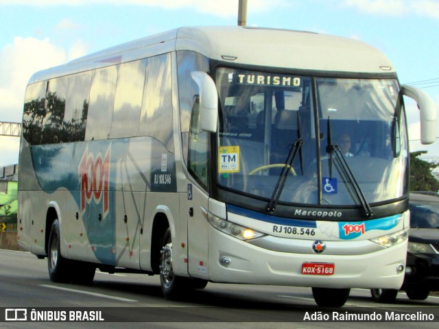 Auto Viação 1001 RJ 108.546 na cidade de Belo Horizonte, Minas Gerais, Brasil, por Adão Raimundo Marcelino. ID da foto: 6823665.