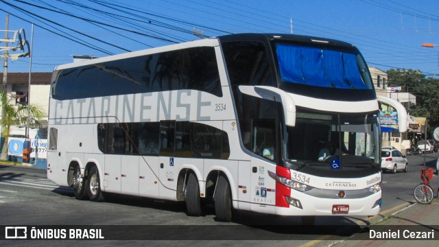 Auto Viação Catarinense 3534 na cidade de Balneário Camboriú, Santa Catarina, Brasil, por Daniel Cezari. ID da foto: 6823322.