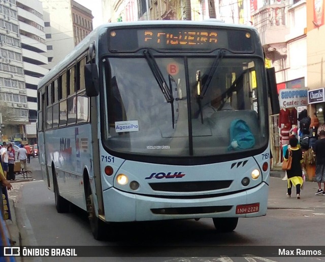 SOUL - Sociedade de Ônibus União Ltda. 7151 na cidade de Porto Alegre, Rio Grande do Sul, Brasil, por Max Ramos. Número da foto: #6822577.