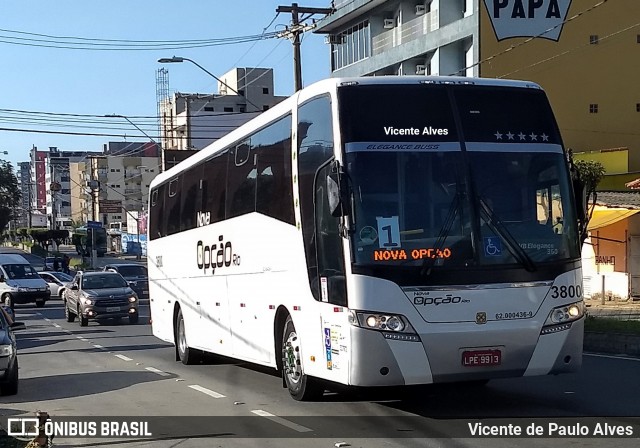 Nova Opção Turismo 3800 na cidade de Aparecida, São Paulo, Brasil, por Vicente de Paulo Alves. ID da foto: 6826214.