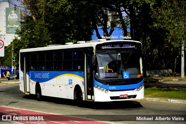 Viação Guaianazes 01 570 na cidade de Santo André, São Paulo, Brasil, por Michael  Alberto Vieira. Número da foto: #6827623.