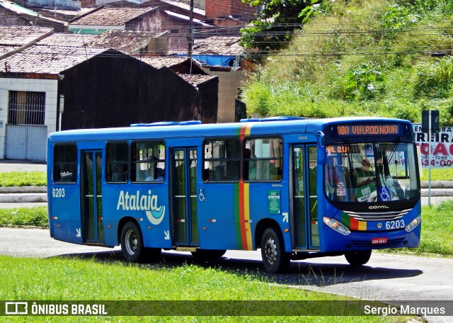 Viação Atalaia Transportes 6203 na cidade de Aracaju, Sergipe, Brasil, por Sergio Marques . ID da foto: 6825851.