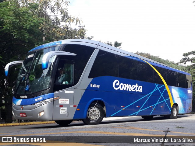 Viação Cometa 18507 na cidade de São Paulo, São Paulo, Brasil, por Marcus Vinicius Lara Silva. ID da foto: 6825308.