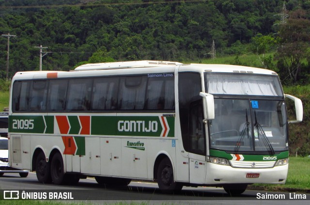 Empresa Gontijo de Transportes 21095 na cidade de Guarapari, Espírito Santo, Brasil, por Saimom  Lima. ID da foto: 6829009.