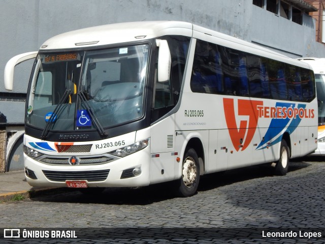 Viação Teresópolis RJ 203.065 na cidade de Nova Friburgo, Rio de Janeiro, Brasil, por Leonardo Lopes. ID da foto: 6828691.