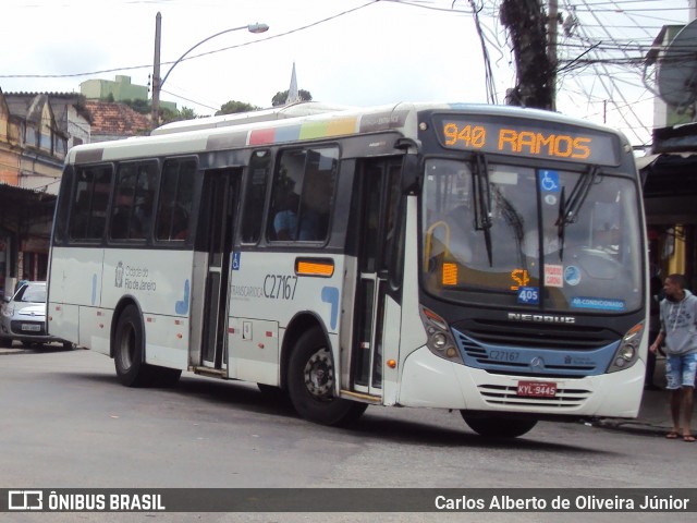 Caprichosa Auto Ônibus C27167 na cidade de Rio de Janeiro, Rio de Janeiro, Brasil, por Carlos Alberto de Oliveira Júnior. Número da foto: #6827721.