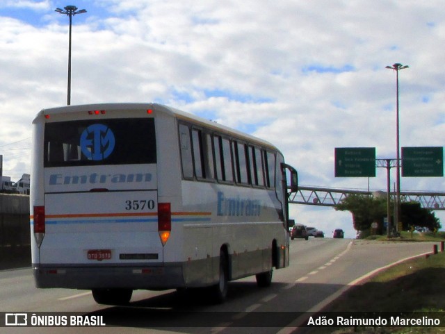 Emtram 3570 na cidade de Belo Horizonte, Minas Gerais, Brasil, por Adão Raimundo Marcelino. Número da foto: #6830138.