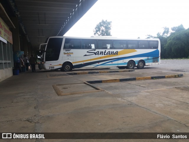 Empresas de Transportes Santana e São Paulo 2100 na cidade de Cruz das Almas, Bahia, Brasil, por Flávio  Santos. ID da foto: 6828119.