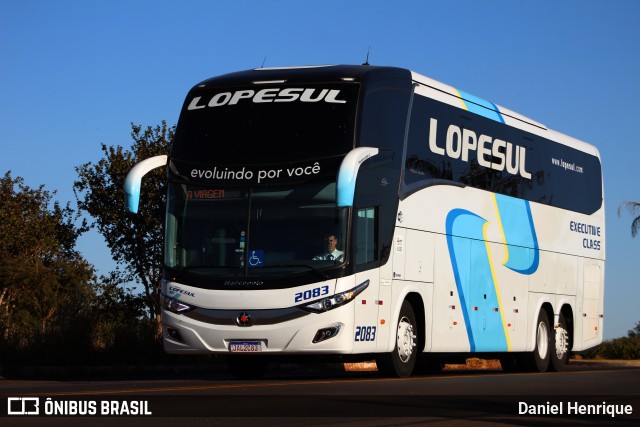 LopeSul Transportes - Lopes e Oliveira Transportes e Turismo - Lopes Sul 2083 na cidade de Rio Verde, Goiás, Brasil, por Daniel Henrique. ID da foto: 6832053.