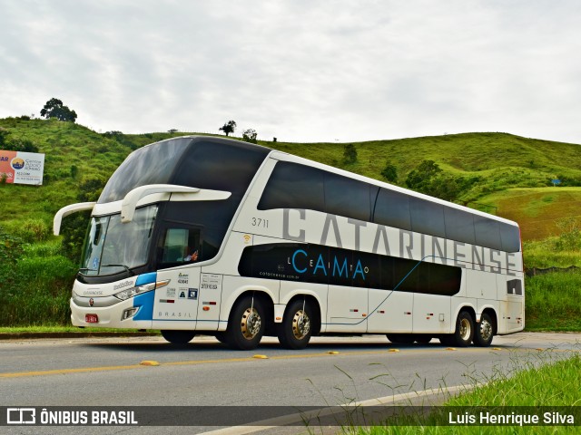 Auto Viação Catarinense 3711 na cidade de Aparecida, São Paulo, Brasil, por Luis Henrique Silva. Número da foto: #6832678.