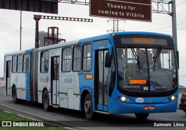 Santa Zita Transportes Coletivos 21058 na cidade de Vitória, Espírito Santo, Brasil, por Saimom  Lima. ID da foto: 6832212.