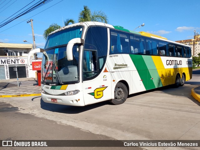 Empresa Gontijo de Transportes 17100 na cidade de Presidente Prudente, São Paulo, Brasil, por Carlos Vinicius Estevão Menezes. Número da foto: #6831374.